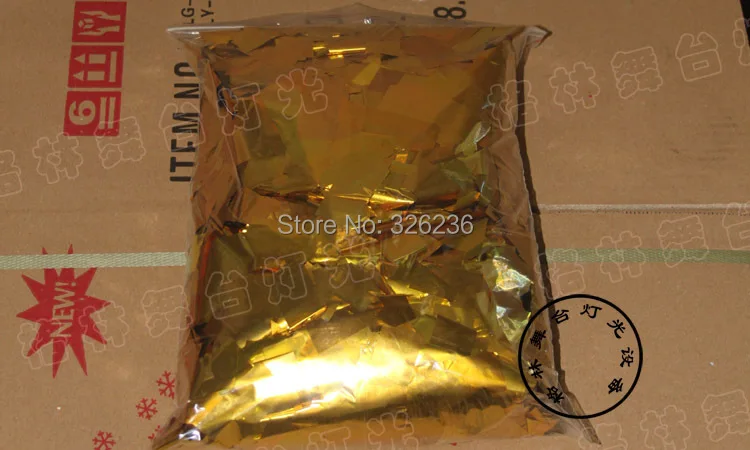 Бумажная машина для конфетти 1 кг/мешок золотая бумага радужной машины