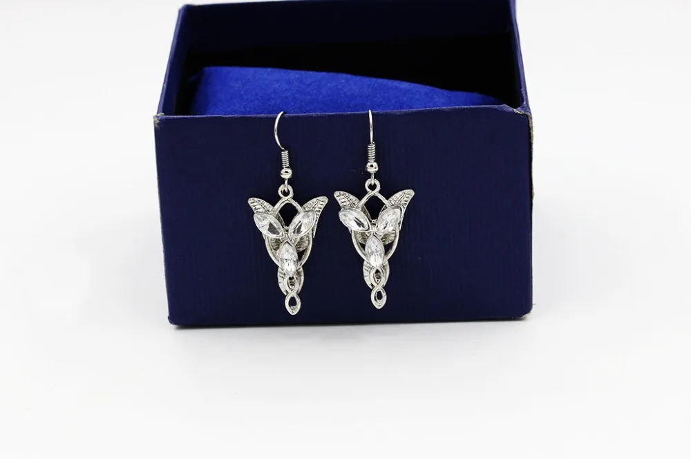 Женские Висячие серьги Arwen Evenstar кристально прозрачные стразы с серебряным