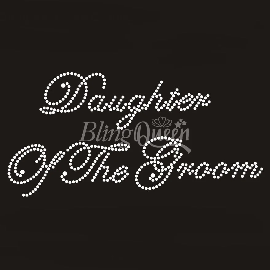 BlingQueen 25 шт./лот Переводные камни из горного хрусталя и дочери жениха Дизайн|rhinestone