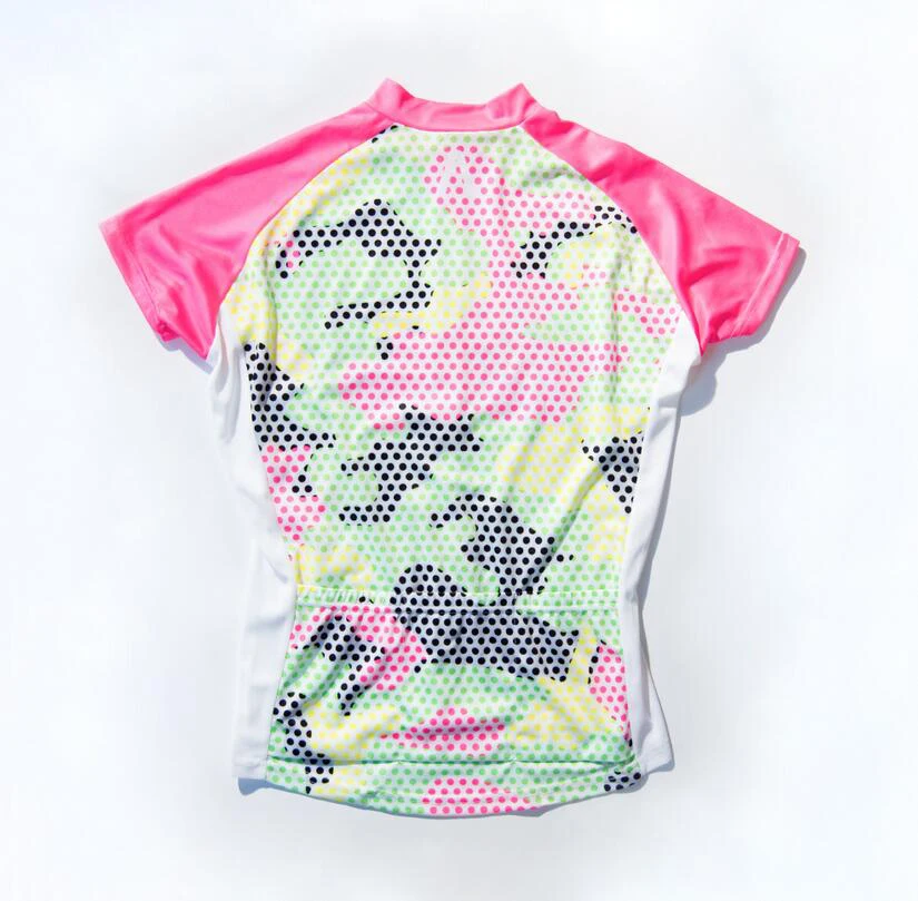 Женский короткий рукав Велоспорт Джерси шоссейные велосипедные рубашки