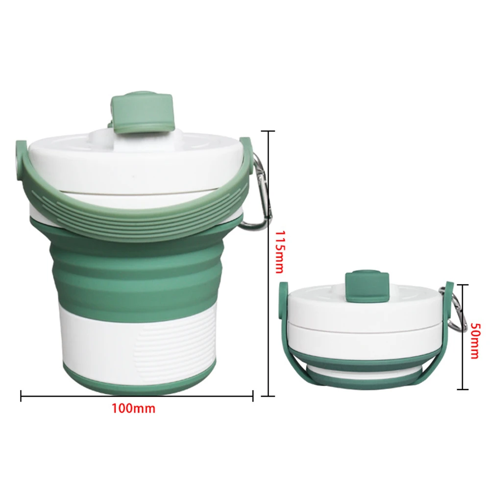 450 ml складной Портативный силиконовые телескопические питьевой Складная
