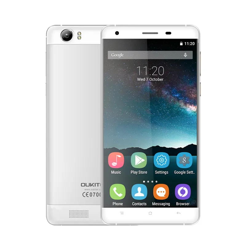 Oukitel K6000 5.5''HD Mobile Phone Android 5.1 MTK6735 Quad Core 4G Smartphone 2GB RAM 16GB ROM 6000mAh 13.0MP Camera Cell phone |