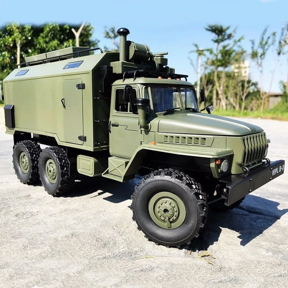 NEW WPL RC Truck B36 Ural 1/16 2.4G 6WD Remote Control Military Rock Crawler Car Hobby Toys for Boys carro eletrico #WS | Игрушки и
