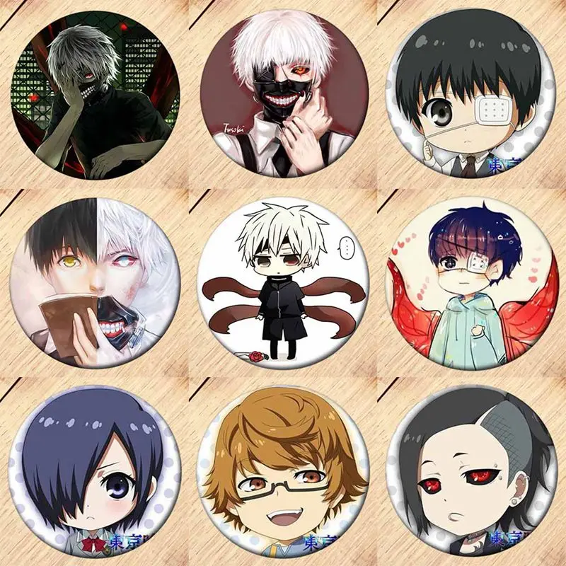 1 шт. японский аниме Tokyo Ghoul альбом брошь значок на булавке аксессуары для одежды