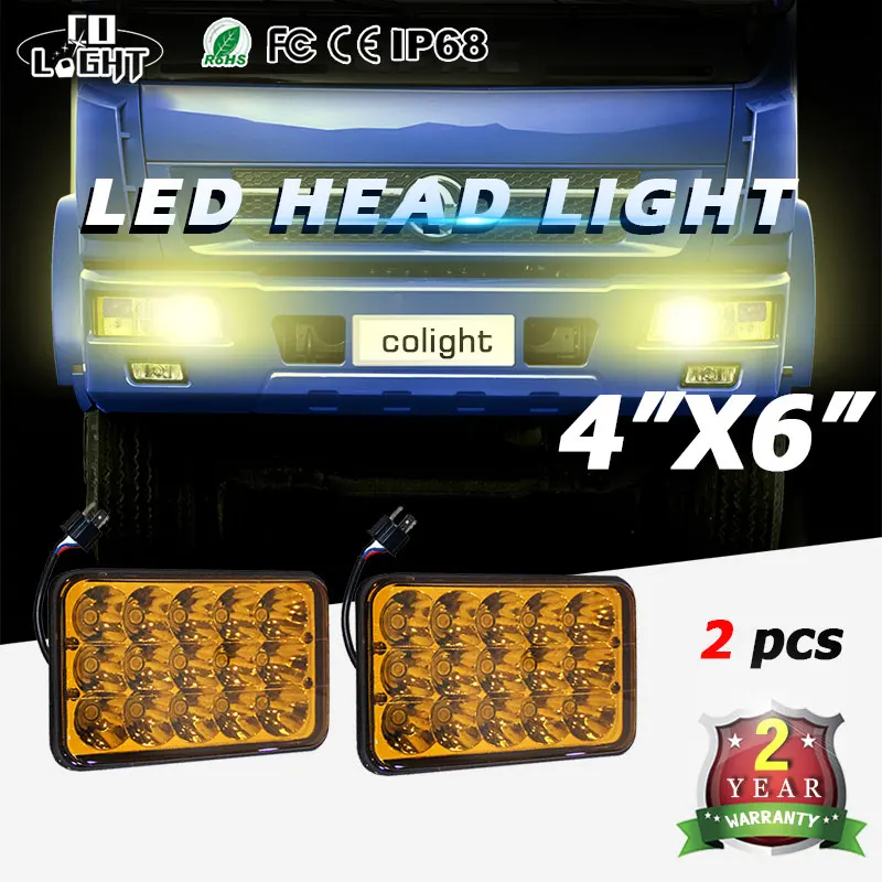 CO LIGHT 45 Вт 4X6 светодиодные противотуманные фары 12В 24В дальнего ближнего света Авто