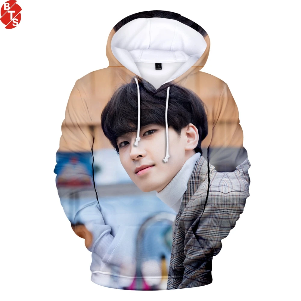 Женская/мужская толстовка с капюшоном Kpop Bang Store модная уличная одежда длинным