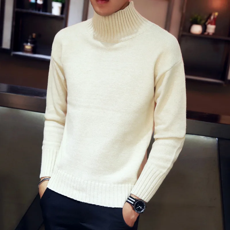 

Men's Half height collar pullover sweater fashion big size