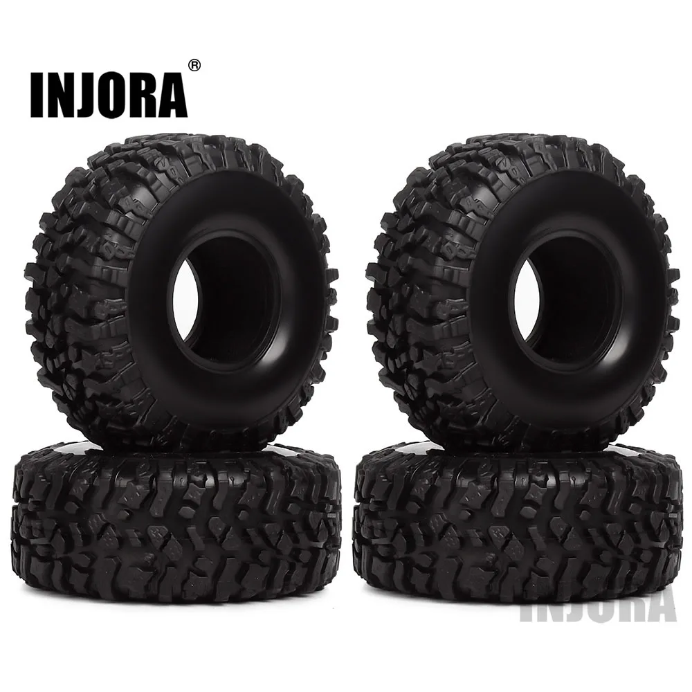 INJORA 4 шт. 120*45 мм 1,9 резиновые шины колеса шины для 1/10 RC Гусеничный Traxxas TRX4 осевой SCX10 90046