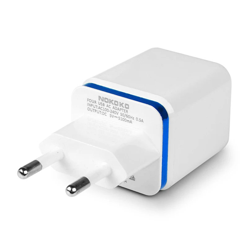 4 порта USB зарядное устройство 5.1A мобильный телефон для быстрой зарядки