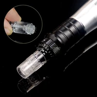 12 pin bayonet port derma pen needle cartridge needle tips for electric auto microneedle derma pen tips