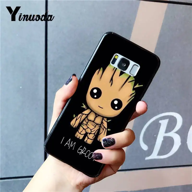 Yinuoda стражи для Galaxy Marvel черный мягкий чехол телефона Samsung S9 plus S7 edge S6 S10 S8 |