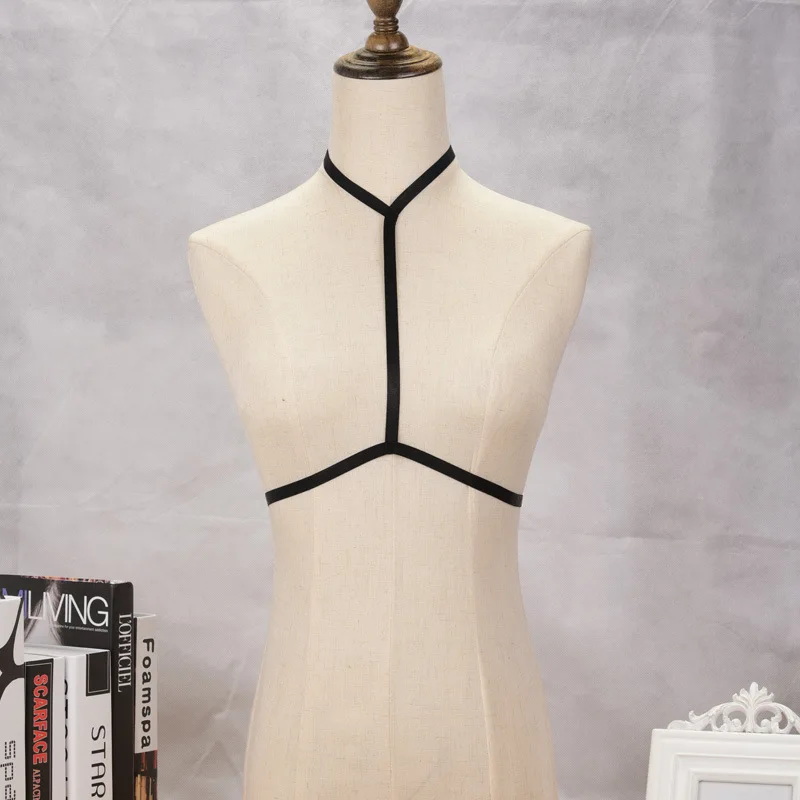 2017 черные ремешки на ремне ремни для сексуального нижнего белья Чокеры тела