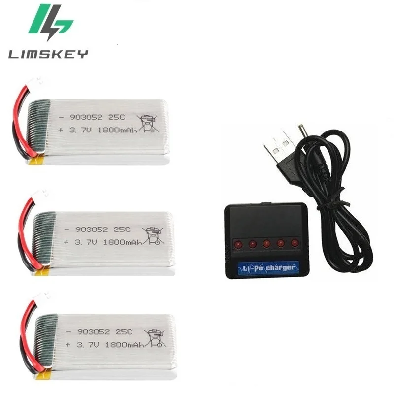 1800 мАч 3,7 в lipo Батарея Зарядное устройство для KY601S SYMA X5 X5S X5C X5SC X5SH X5SW M18 H5P HQ898 H11D H11C T64 T04 T05 F28 F29 T56 T57