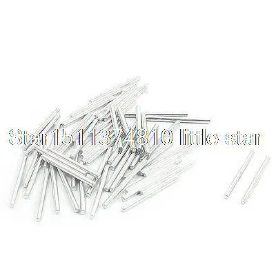 

50 Pcs Replacement Round Stainless Steel Straight Rods 25mm x 2mm for Toy Car