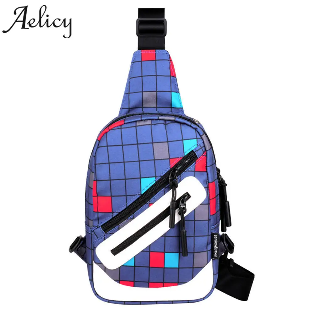 Мужская сумка мессенджер Aelicy через плечо из искусственной кожи с usb разъемом на