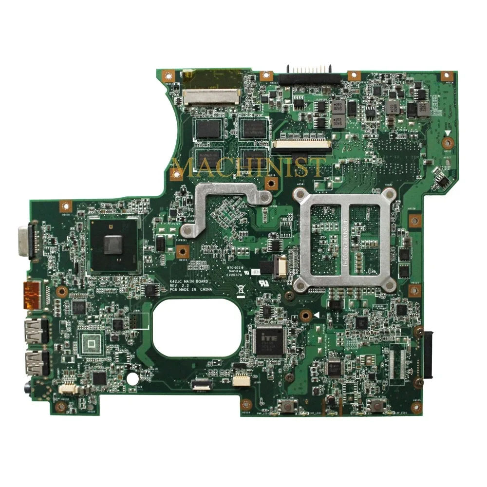 Материнская плата на 100% протестирована. для ноутбука ASUS K42JC REV: 2 HM55 DDR3 1 ГБ и блок