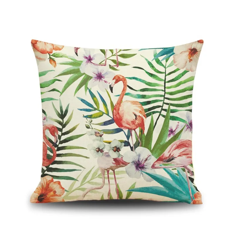 Африканские красочные тропические растения банановые листья наволочка для