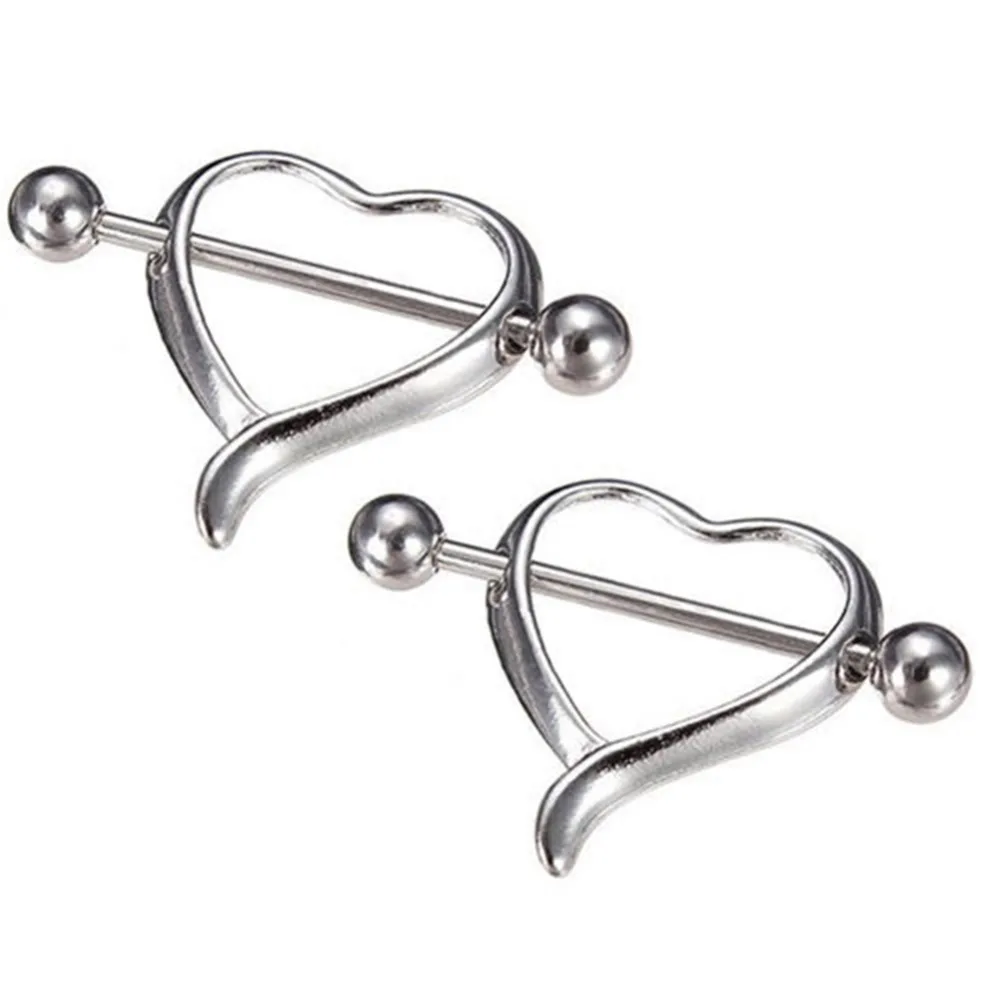 1 пара кольцо для пирсинга в виде сердца/крыла/цветка|barbell piercing|nipple barnipple wings |