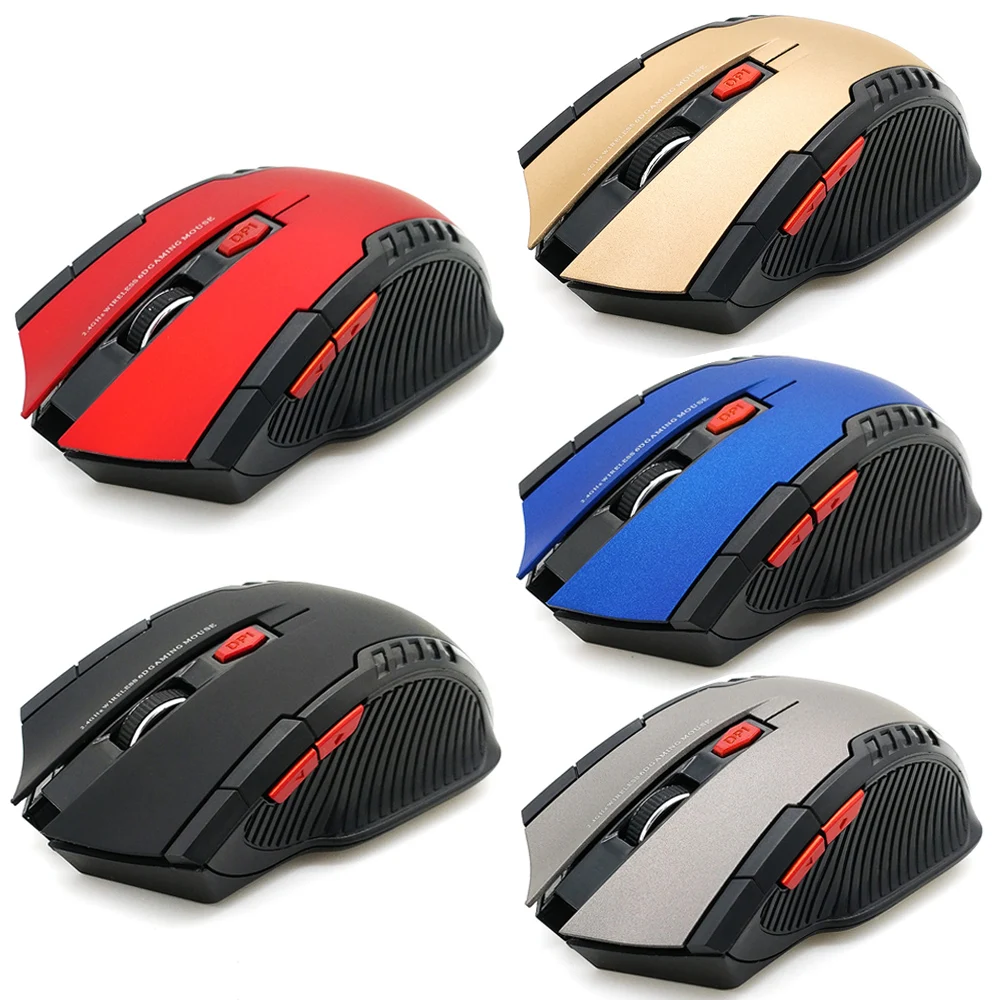 2000dpi 2 4ghz wireless optical mouse gamer for pc gaming laptops new game wireless mice with usb receiver drop shipping mause free global shipping