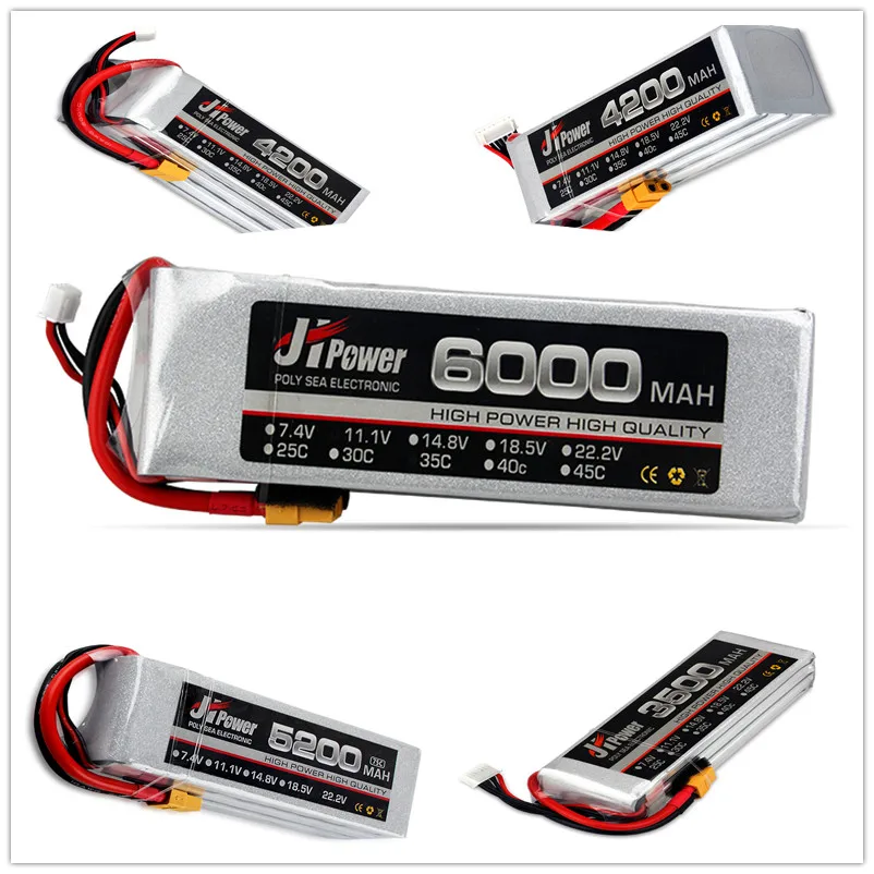 3S 11 1 V RC LiPo батарея 3500 мАч 4200 5200 6000 мА/ч 25C 35C для Квадрокоптер с дистанционным