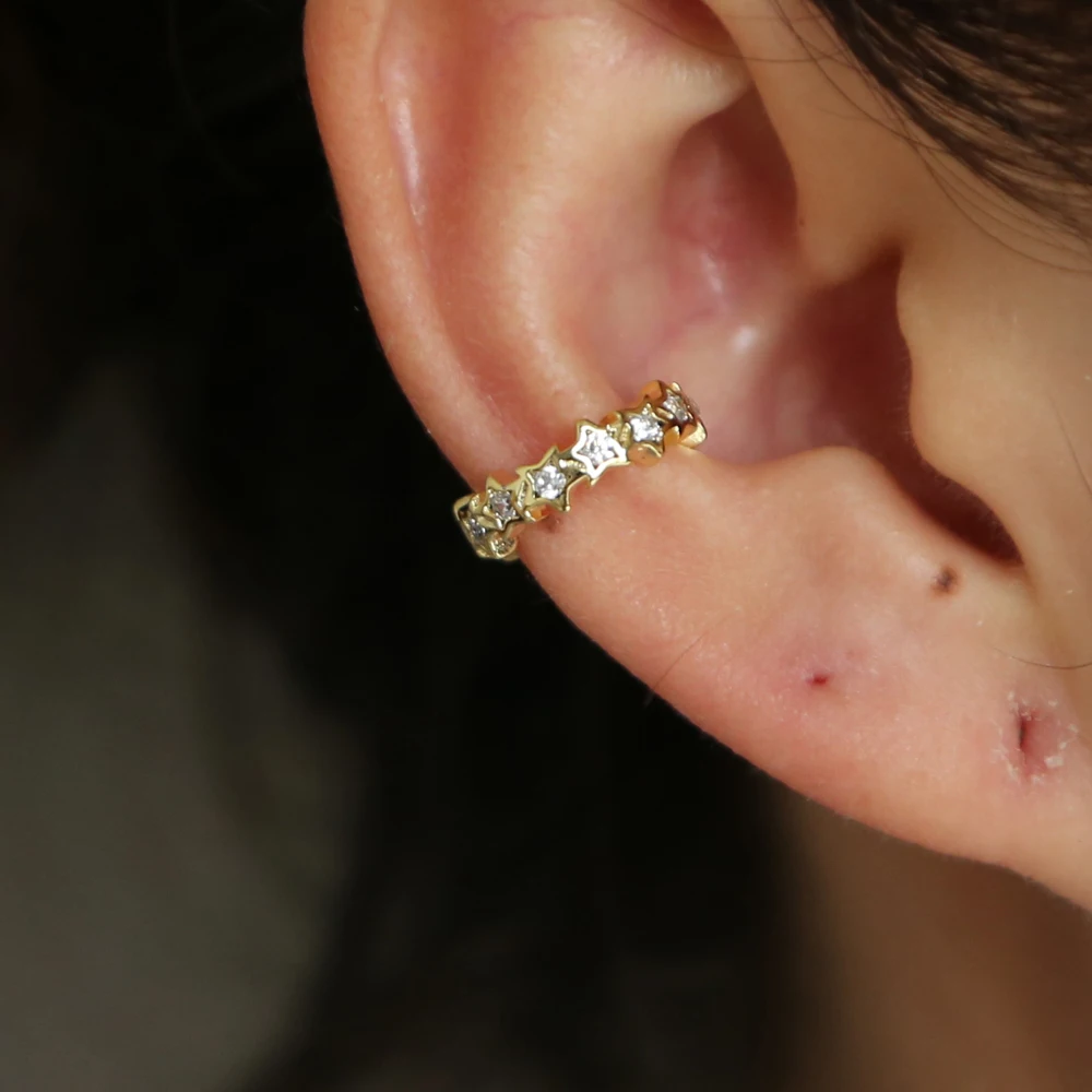 Рождественские подарки запонки со звездой серьги AAA white bling cz милый подарок для