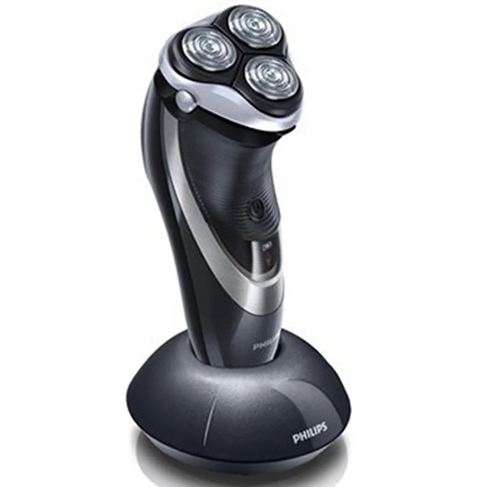 Электрическая роторная бритва Philips AquaTouch для сухой и влажной уборки с головками TripleTrack, триммер SmartPivot головок AT921/28 для мужчин черный