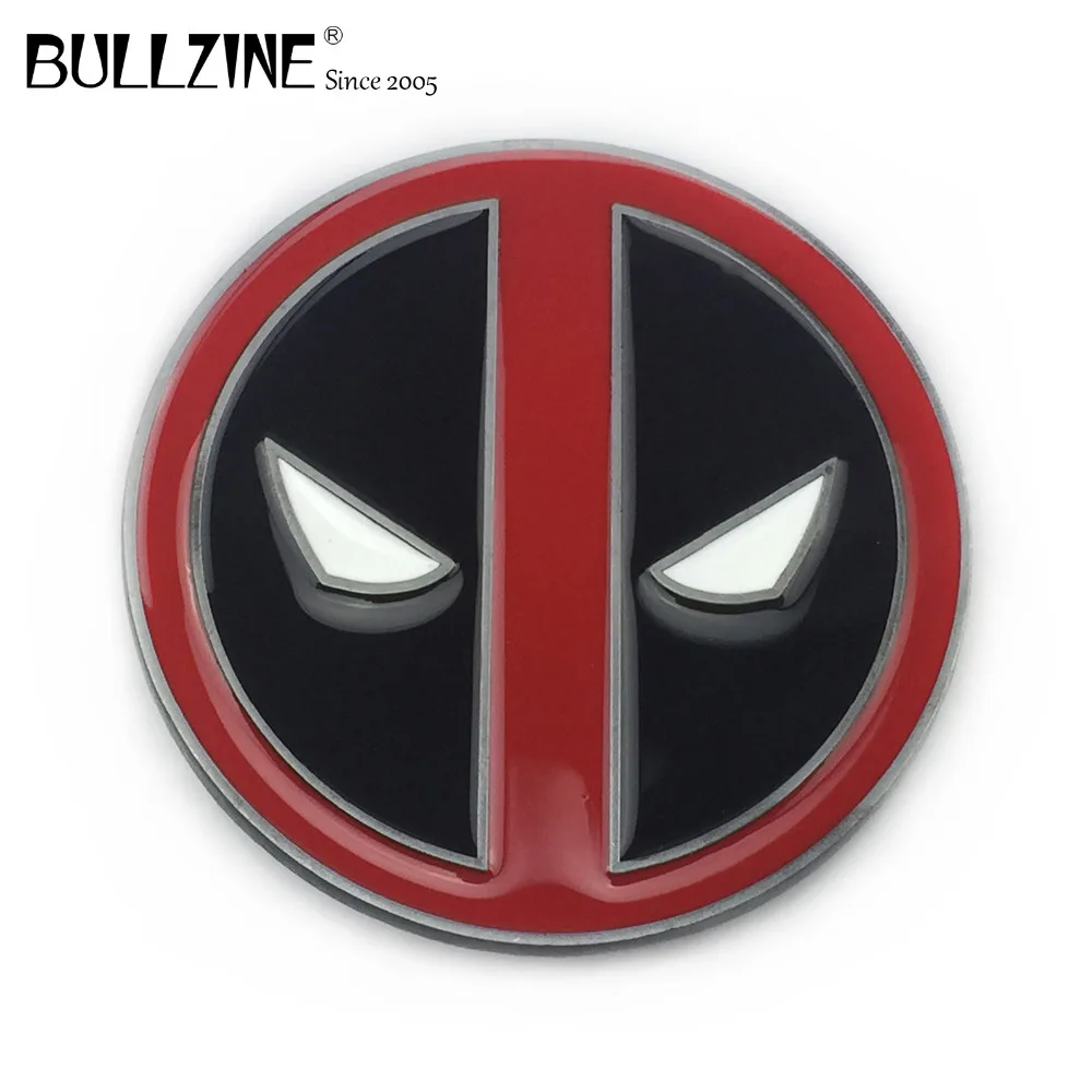 Пряжка для ремня Bullzine deadpool с оловянной отделкой и ремнем из ПУ соединительной