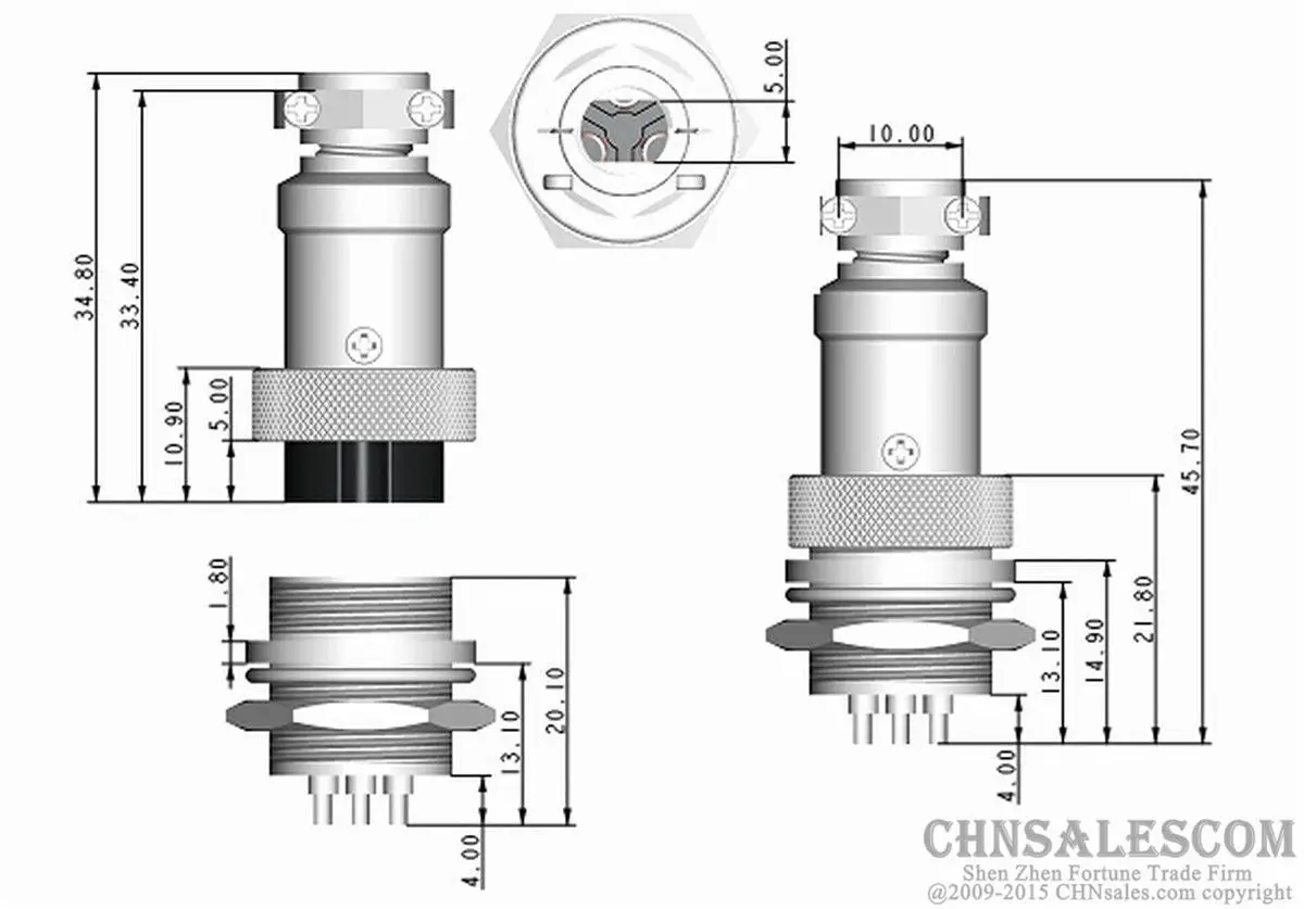 5 шт. металлические штекеры 10 контактов 16 мм|Сварочные сопла| |