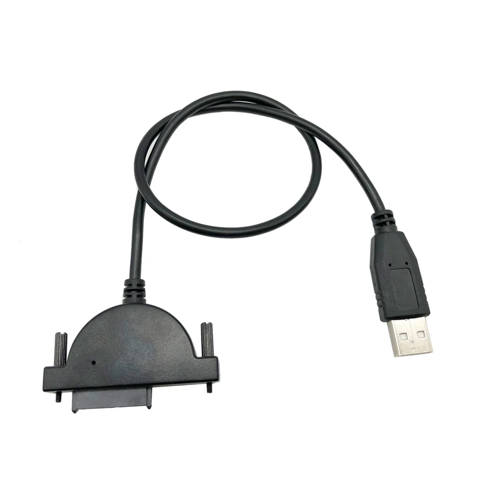 Хороший USB SATA кабель адаптер 2 0 до 13 Pin мини конвертер Кабель Slimline для ноутбука CD ROM
