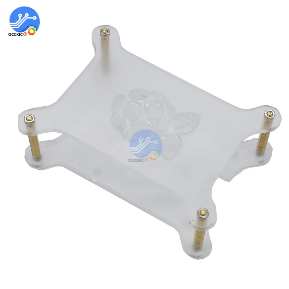 For Raspberry Pi 4 Case Shell for Raspberry Pi GT4A GT3A GT2A Acrylic Cover Shell Box With Cooling Fan and Screwdriver