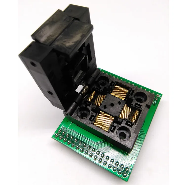 

1 шт. QFP64 раскладушка скользящий тестовый блок STM32 сжигающий блок Программируемый Блок LQFP64/TQFP 0,5 мм Шаг QFP64