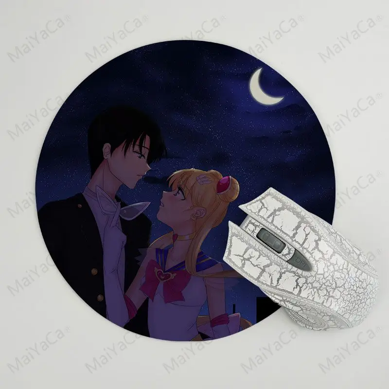 MaiYaCa sailor moon fanart силиконовый коврик для мыши игровой модный дизайн коврик для мыши