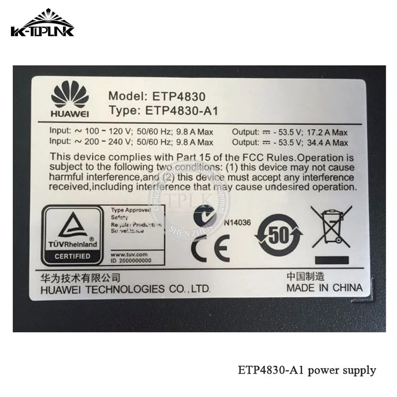 Новый ETP4830 A1 30A с SMU01C модуль контроля 2 * R4815N для веб Управление через Ethernet