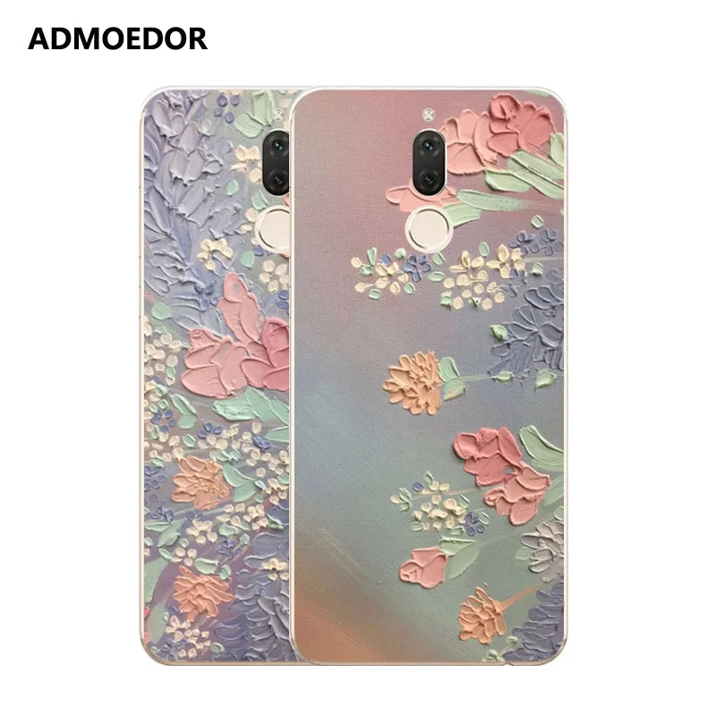 Huawei nova 2i Case Silicon Graffiti 3D relief Painting Soft TPU Back Cover for 2I Phone Protect shell |