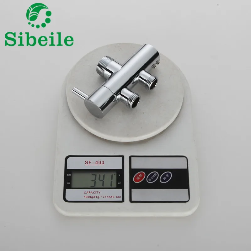 SBLE Chrome 3 Way ванная комната унитаз биде 3/4 'Ƈ/2'' T адаптер душевой