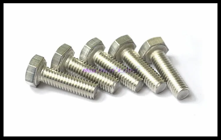 Метрическая резьба М6 304 наружная Шестигранная головка винтовой болт из