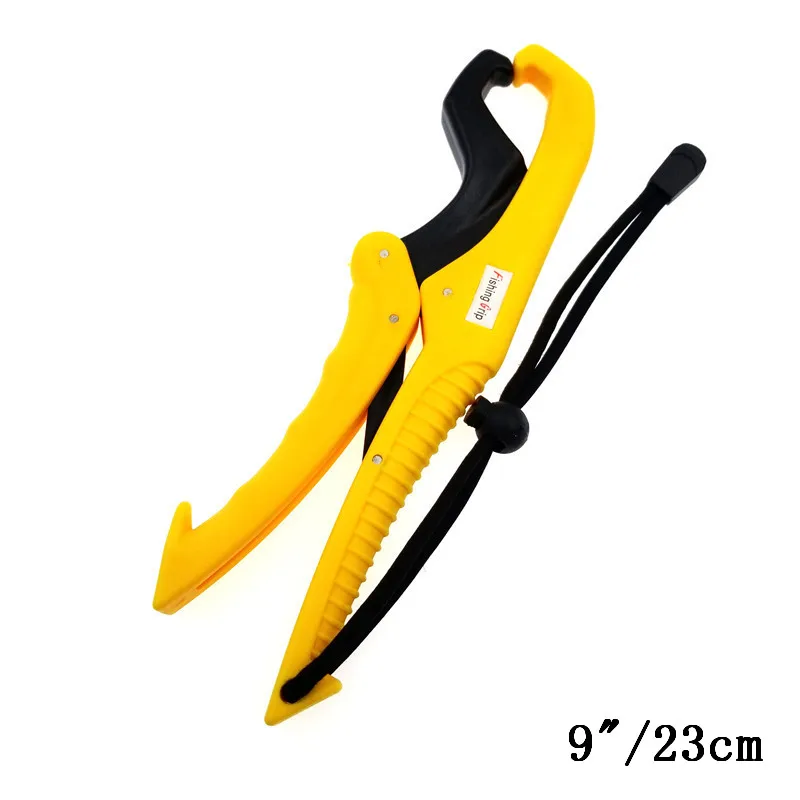 yellow 23cm Рыба губы захват " 9" захват бас форель ABS рыболовные плоскогубцы шестерни плавающие снасти - Цвет: yellow 23cm