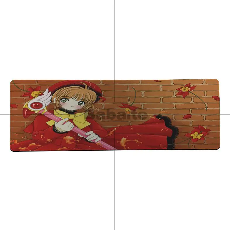 Babaite высокое качество карточка captor sakura kinomoto аниме девушка компьютер ноутбук