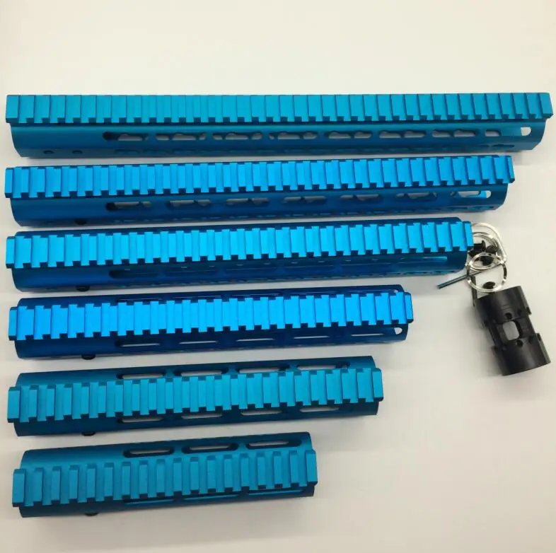 Ультратонкая анодированная синяя Безымянная плавающая защита для рук TriRock 7