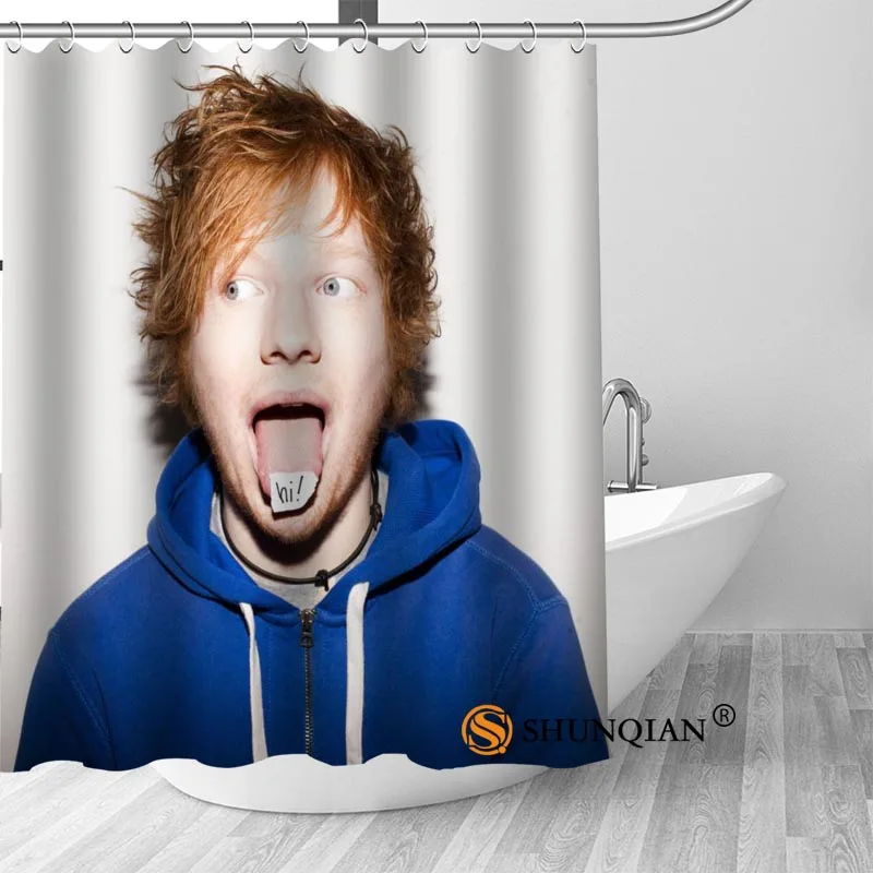 Новая занавеска для душа Ed Sheeran украшения ванной комнаты дома водонепроницаемая