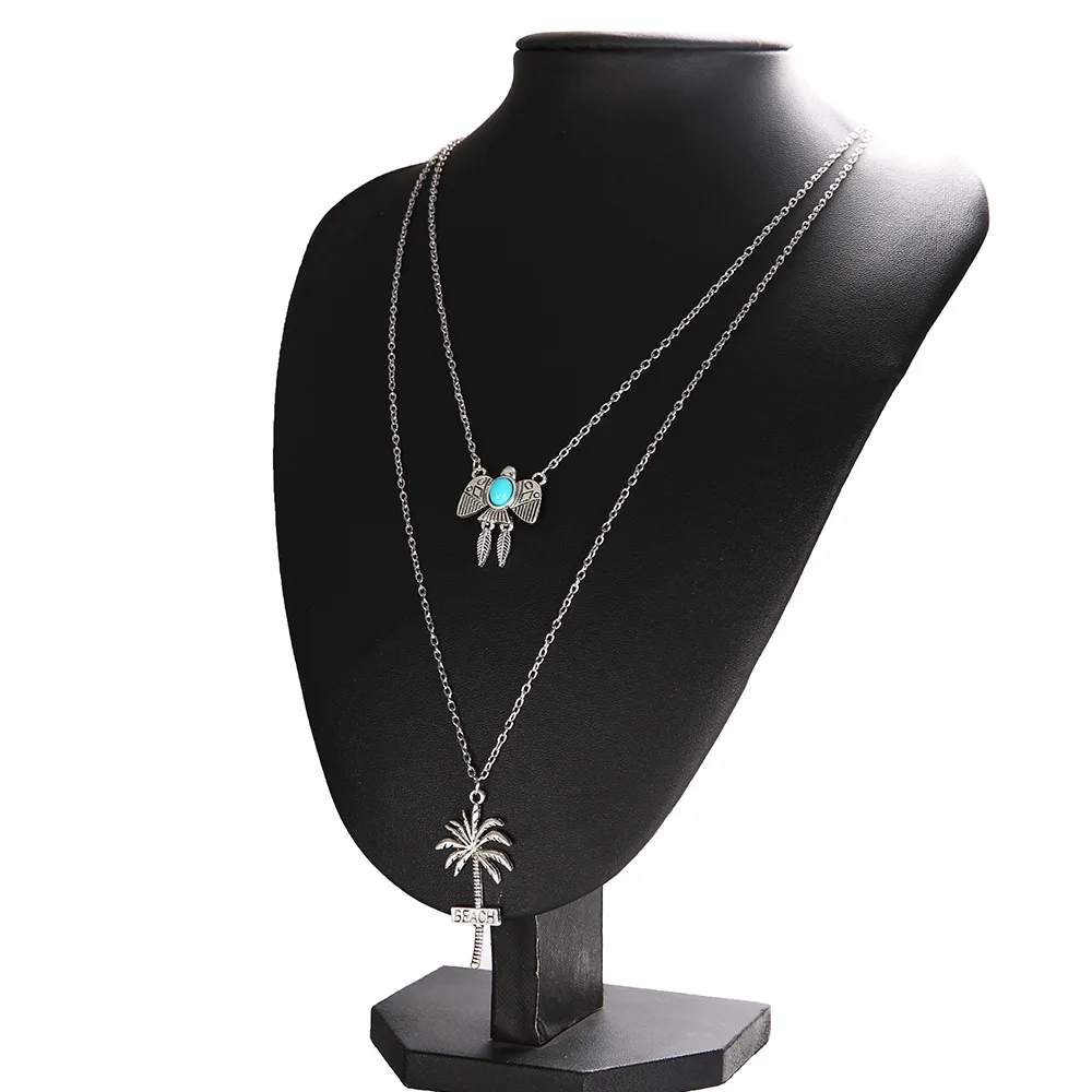 CJZBLXLX04311Cross-border e-commerce jewelry summer beach series Hawaiian fruit tree micro-mosaic Turquoise multi-layer ne | Украшения и