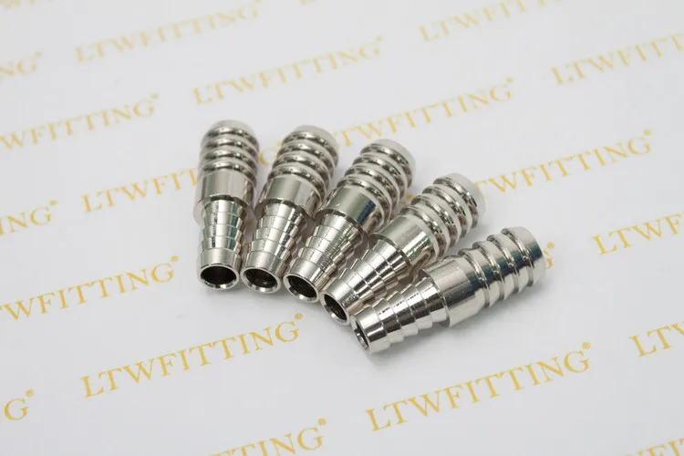LTWFITTING латунный шлангный редукционный никелевый Сплайсер 3/8 &quotID Hose x1/2&quot ID Fitting Air