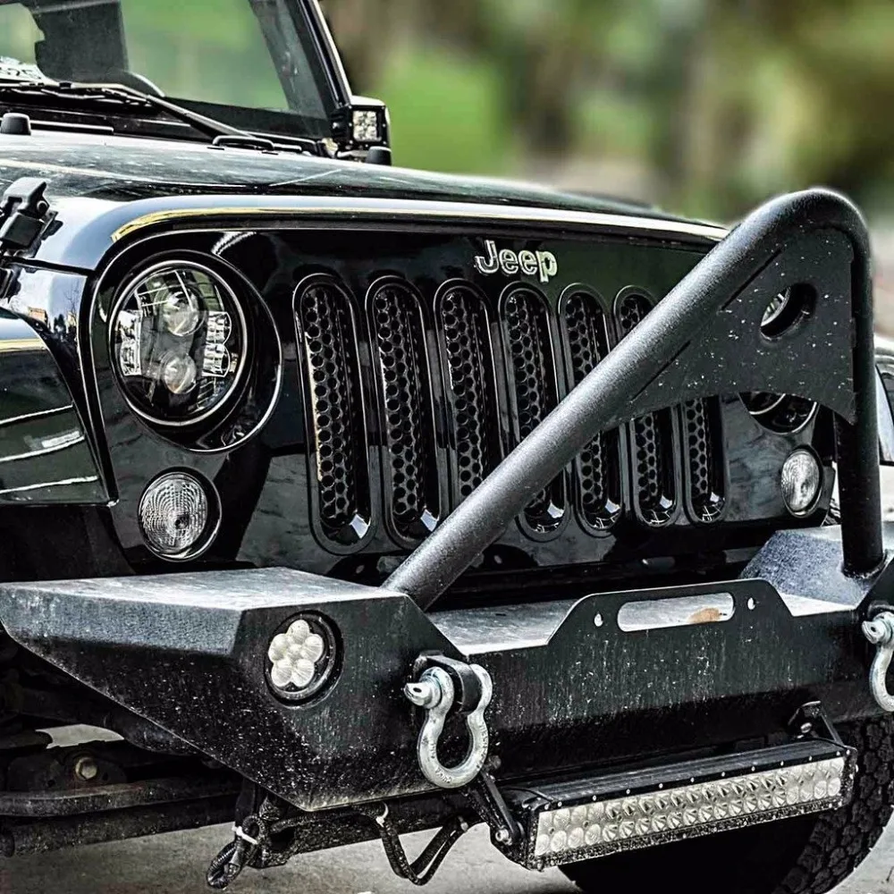 Передняя решетка Набор для 2007 2017 Jeep Wrangler JK & Unlimited (набор из 7 предметов)|kit|kit kitskit set |