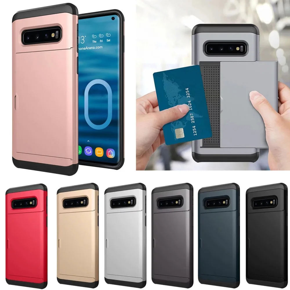 Чехол для samsung Galaxy S10 Plus, чехлы с карманом для карт, Роскошный чехол для телефона, чехол для Galaxy ys10 S10Plus S10e S 10 E 10 S, чехол для ПК, Fundas