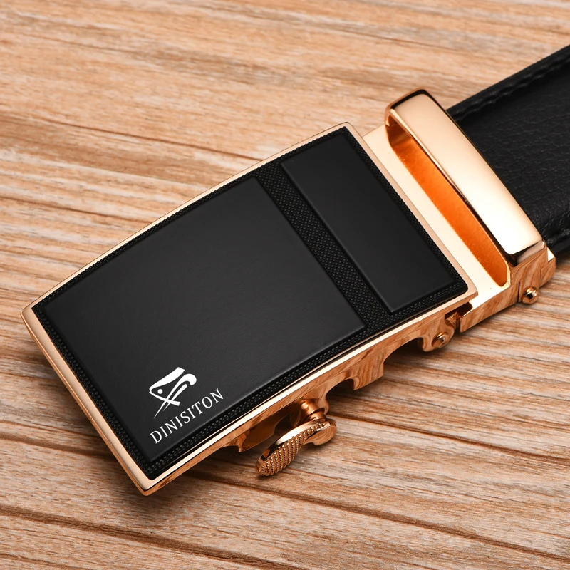 Ремень DINISITON мужской из натуральной кожи с автоматической пряжкой | Аксессуары