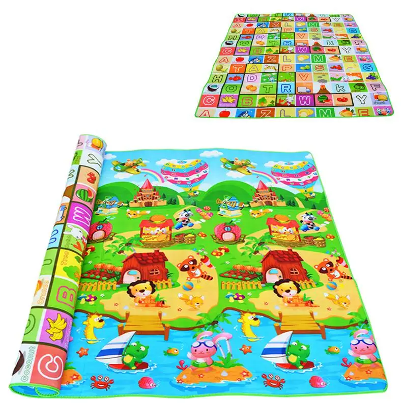farm letters Детские развивающие игровые коврики 1 см толщина 2 м* 1,8 м обучающие игры в Алфавит EVA пены материал коврик для детей альпинизма тренажерный зал ковер - Цвет: farm letters
