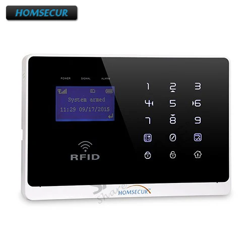 Alarm Main Panel HOMSECUR Новое управляемое приложение GSM домашняя Панель сигнализации для нашей системы сигнализации 433 МГц YA07 - Цвет: Alarm Main Panel
