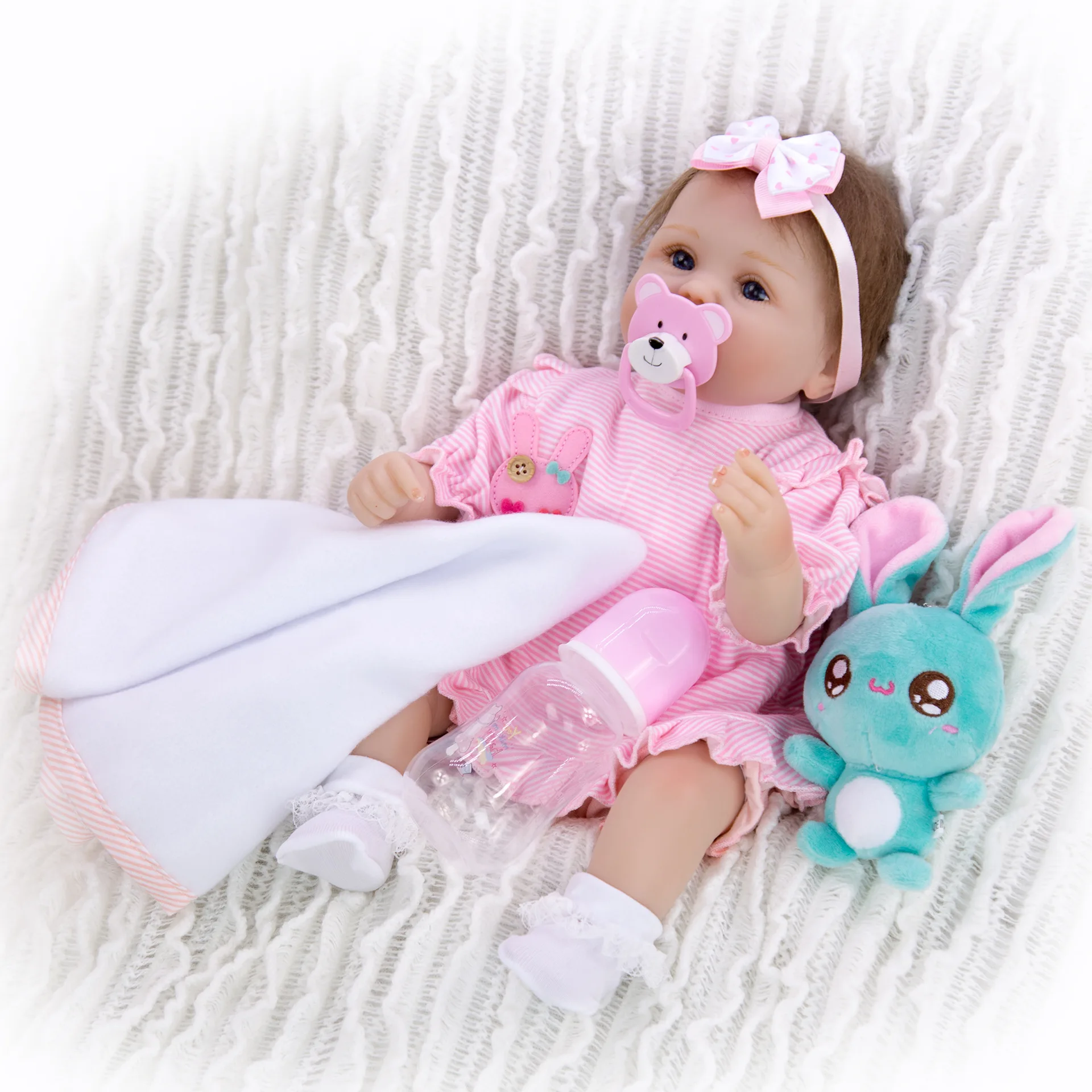 Кукла-младенец bebes reborn силиконовые куклы для девочек с одеждой 43 см оптовая