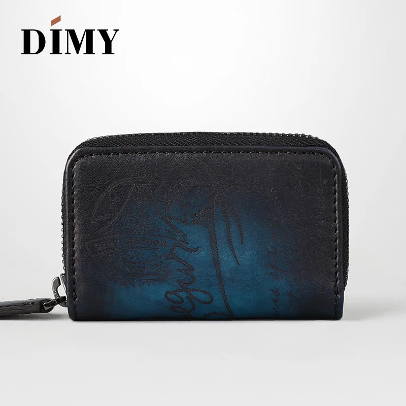 Dimy Genuine Leather Key Wallets Multi Function Key Case Fashion Housekeeper coin Holders for Men & Women Car Key Bag 4 Rings