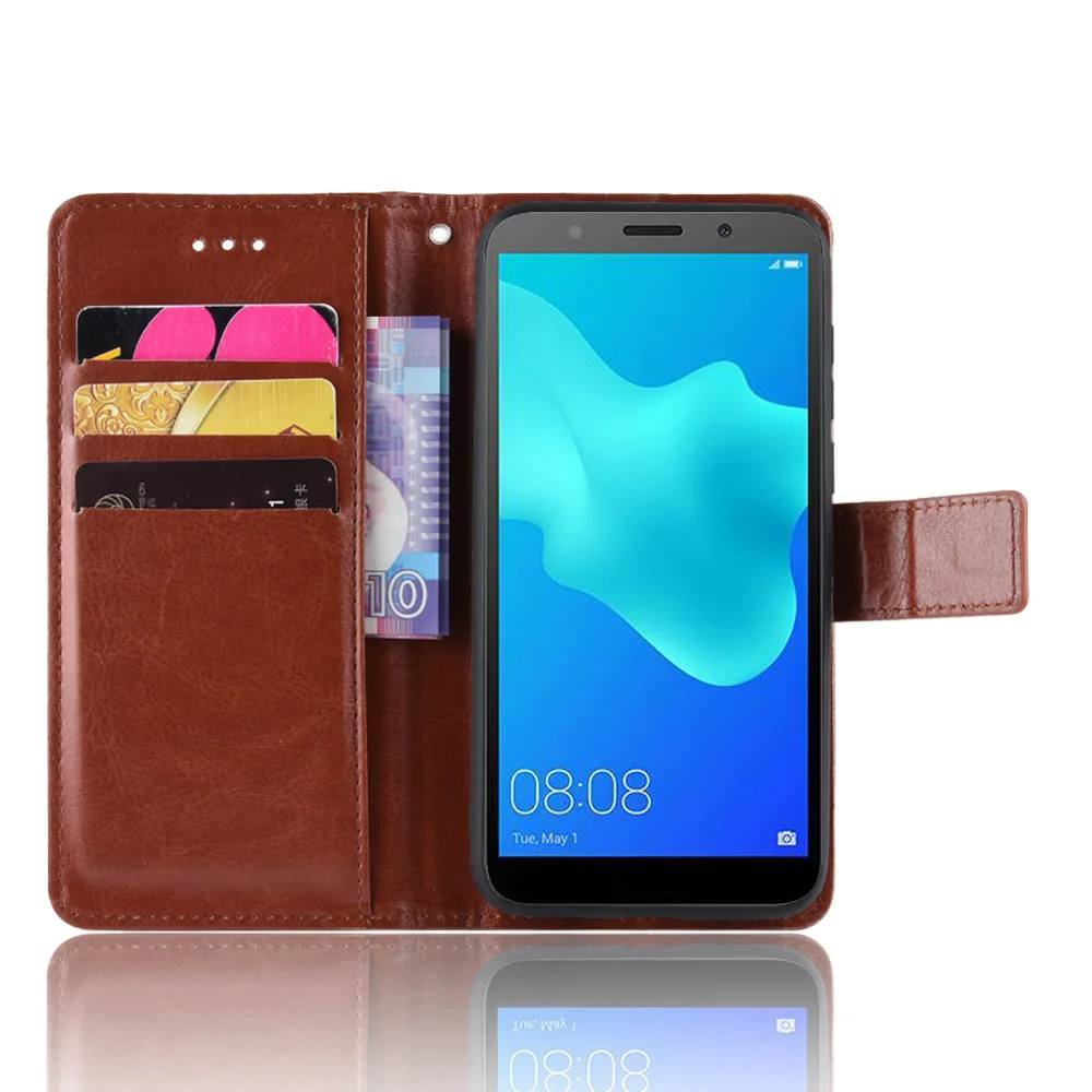 Huawei Honor 7A чехол dua-l22 5.45 дюйма Ретро магнитный бумажник книги кожаный откидной для
